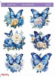 LineArt Kelebek Desenli Sulu Transfer LNT186 - Line Art