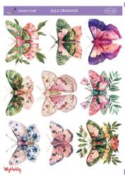 LineArt Kelebek Desenli Sulu Transfer LNT301 - Line Art