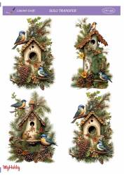 LineArt Kuş Desenli Sulu Transfer LNT336 - Line Art