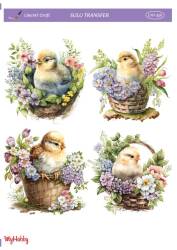 LineArt Kuş Desenli Sulu Transfer LNT359 - Line Art