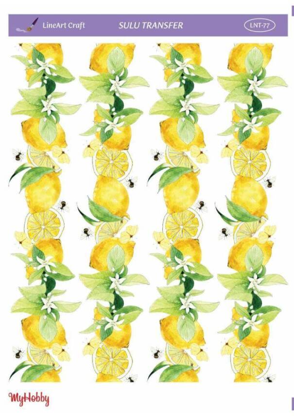 LineArt Limon Desenli Sulu Transfer LNT077 - 1