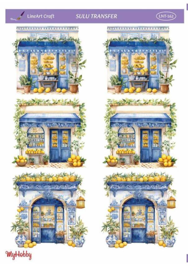 LineArt Limon Desenli Sulu Transfer LNT162 - 1