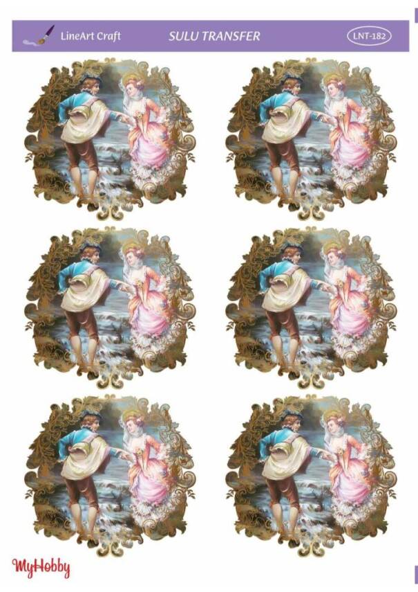 LineArt Manzara Desenli Sulu Transfer LNT182 - 1