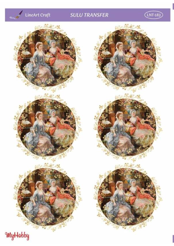 LineArt Manzara Desenli Sulu Transfer LNT183 - 1