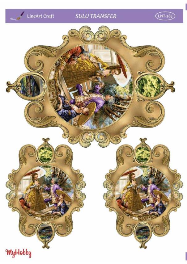 LineArt Manzara Desenli Sulu Transfer LNT185 - 1