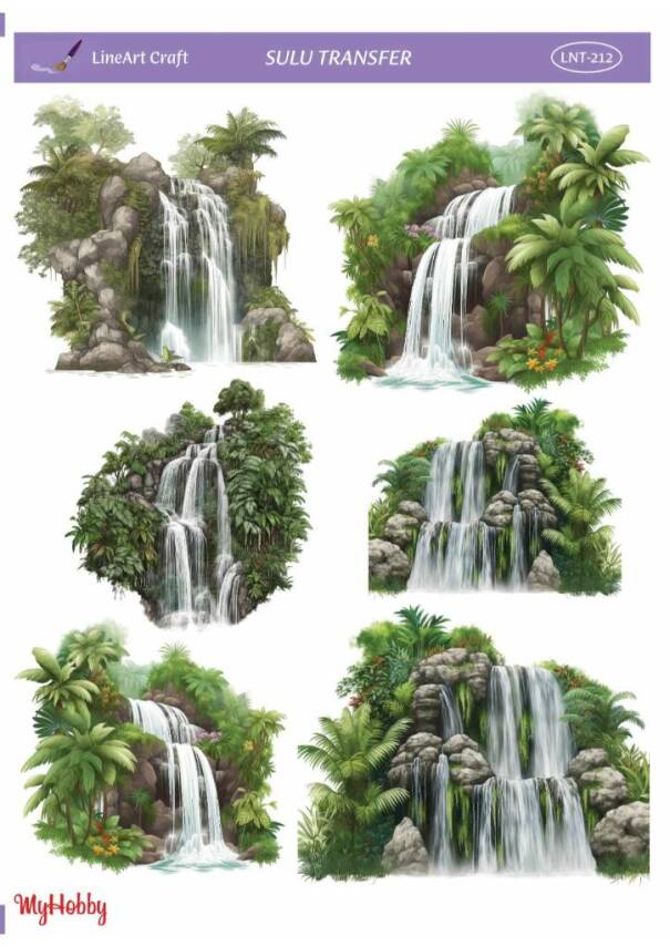 LineArt Manzara Desenli Sulu Transfer LNT212 - 1