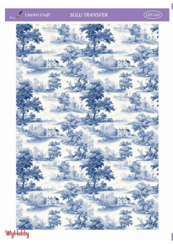 LineArt Manzara Desenli Sulu Transfer LNT221 - 1
