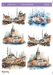 LineArt Manzara Desenli Sulu Transfer LNT259 - Line Art