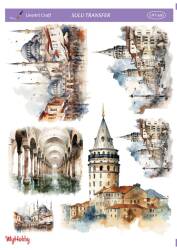 LineArt Manzara Desenli Sulu Transfer LNT260 - Line Art