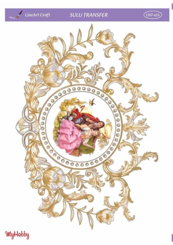 LineArt Manzara Desenli Sulu Transfer LNT411 - 1