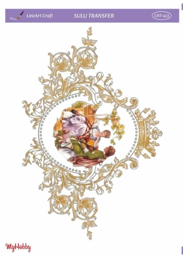 LineArt Manzara Desenli Sulu Transfer LNT413 - 1
