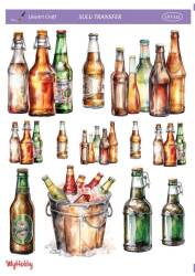 LineArt Şişe Desenli Sulu Transfer LNT132 - Line Art