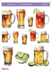 LineArt Şişe Desenli Sulu Transfer LNT133 - Line Art