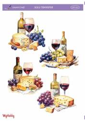 LineArt Şişe Desenli Sulu Transfer LNT271 - Line Art