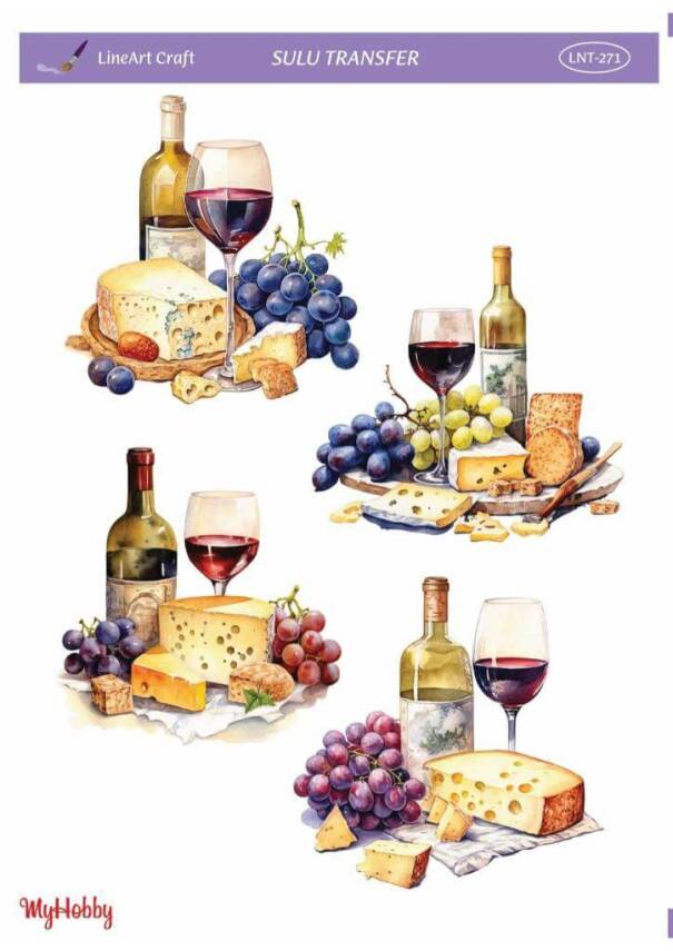 LineArt Şişe Desenli Sulu Transfer LNT271 - 1