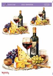 LineArt Şişe Desenli Sulu Transfer LNT278 - Line Art