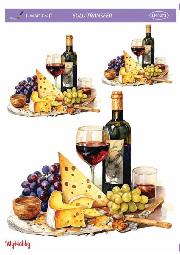 LineArt Şişe Desenli Sulu Transfer LNT278 - 1