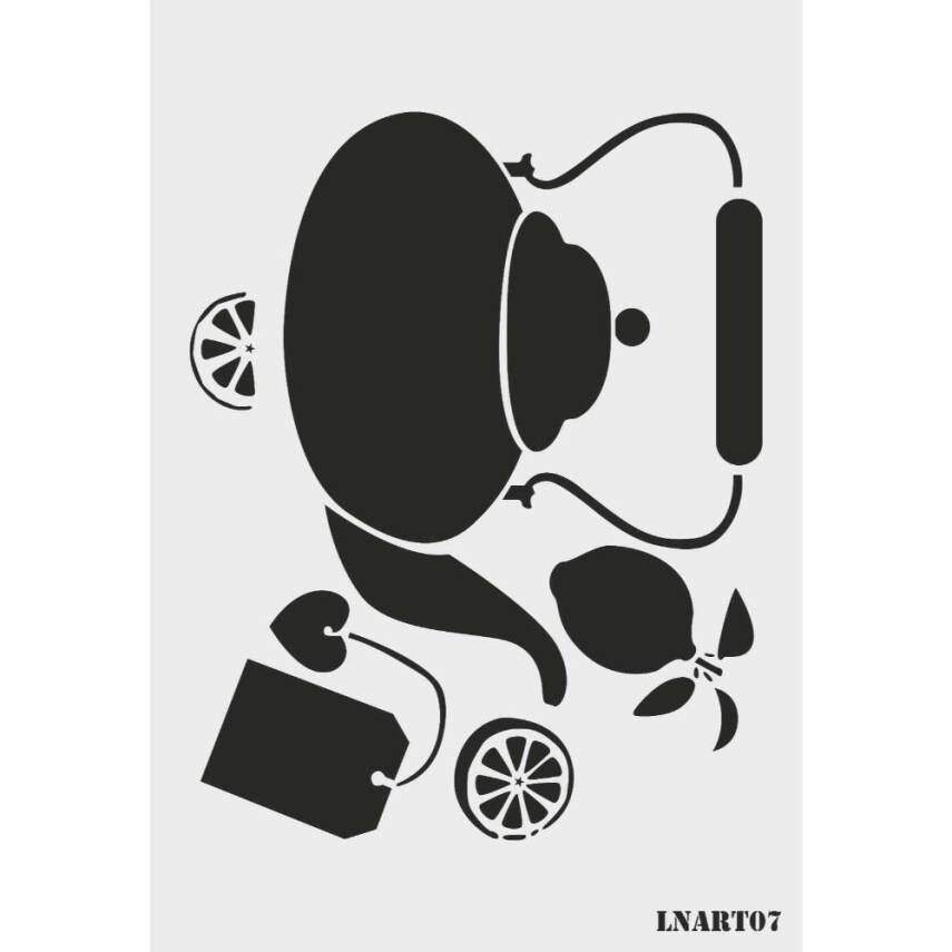 Lineart Stencil Şablon LNART 0007 - 1
