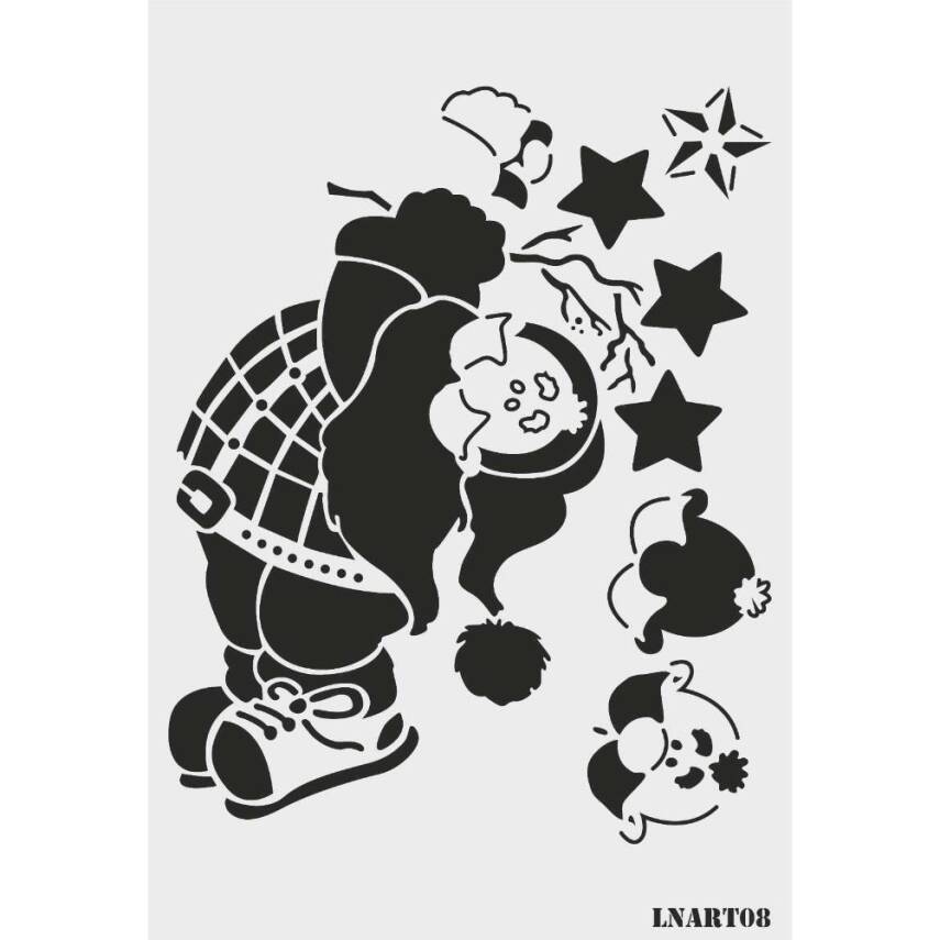 Lineart Stencil Şablon LNART 0008 - 1