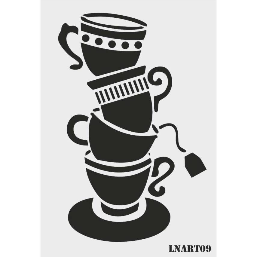 Lineart Stencil Şablon LNART 0009 - 1