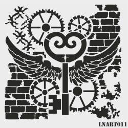 Lineart Stencil Şablon LNART 0011 - Line Art