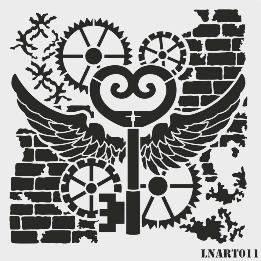 Lineart Stencil Şablon LNART 0011 - 1