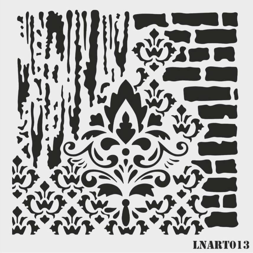 Lineart Stencil Şablon LNART 0013 - 1