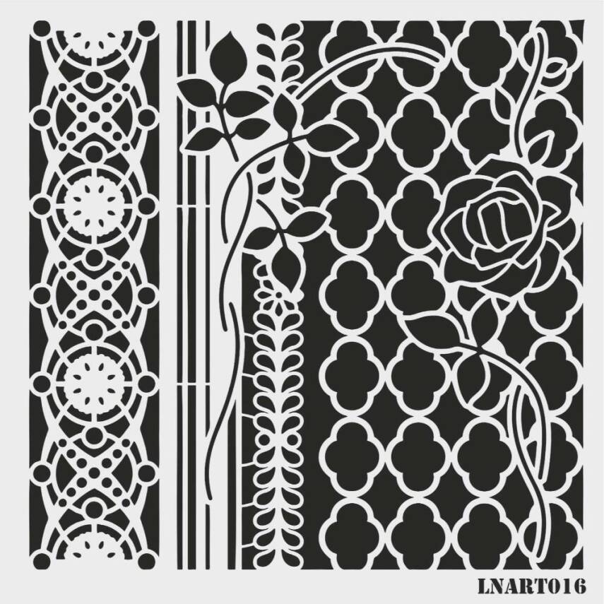 Lineart Stencil Şablon LNART 0016 - 1