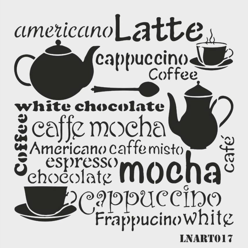 Lineart Stencil Şablon LNART 0017 - 1