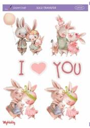 LineArt Tavşan Desenli Sulu Transfer LNT087 - Line Art