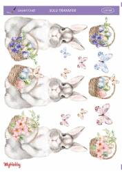 LineArt Tavşan Desenli Sulu Transfer LNT088 - Line Art