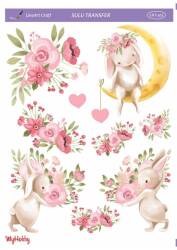 LineArt Tavşan Desenli Sulu Transfer LNT105 - Line Art