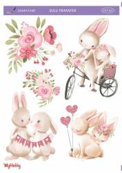 LineArt Tavşan Desenli Sulu Transfer LNT107 - Line Art