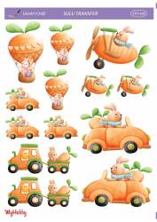 LineArt Tavşan Desenli Sulu Transfer LNT108 - Line Art