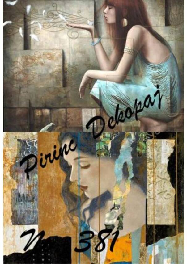 LineArt Tavus Kuşu Desenli Sulu Transfer LNT381 - 1