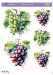 LineArt Üzüm Desenli Sulu Transfer LNT276 - Line Art