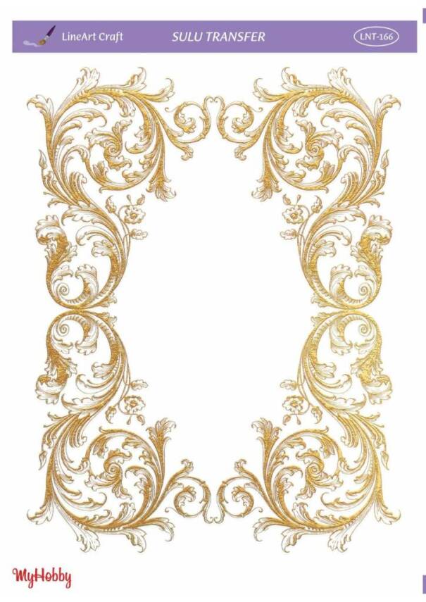 LineArt Varak Desenli Sulu Transfer LNT166 - 1