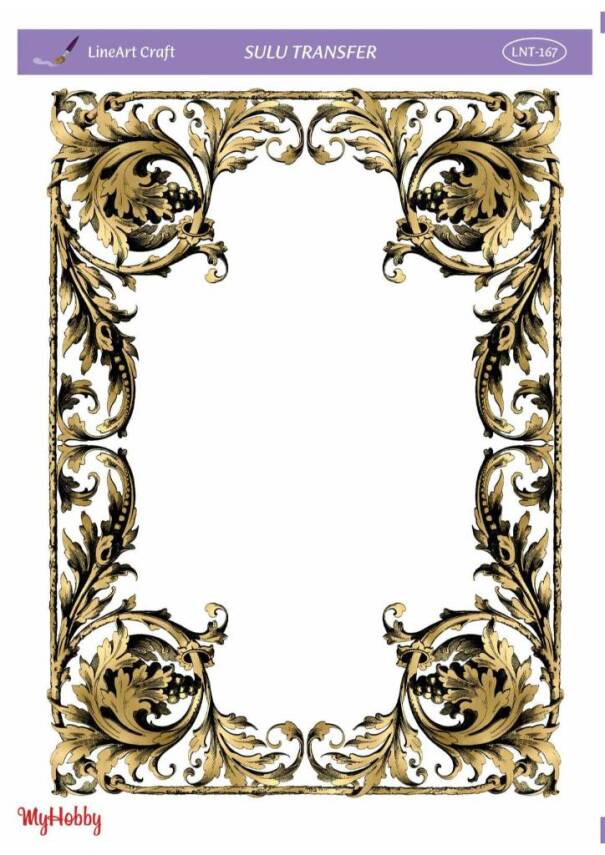 LineArt Varak Desenli Sulu Transfer LNT167 - 1