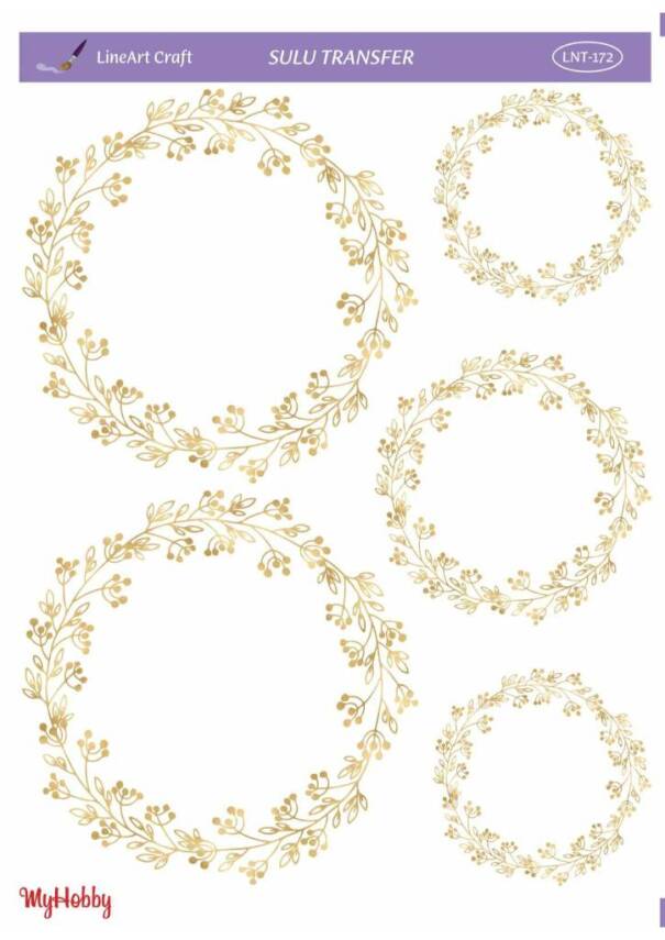 LineArt Varak Desenli Sulu Transfer LNT172 - 1