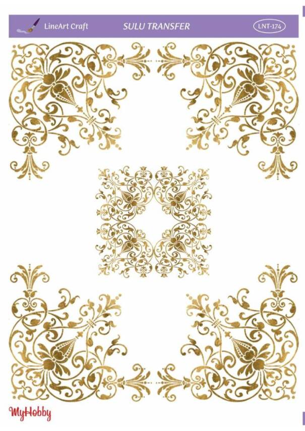 LineArt Varak Desenli Sulu Transfer LNT174 - 1