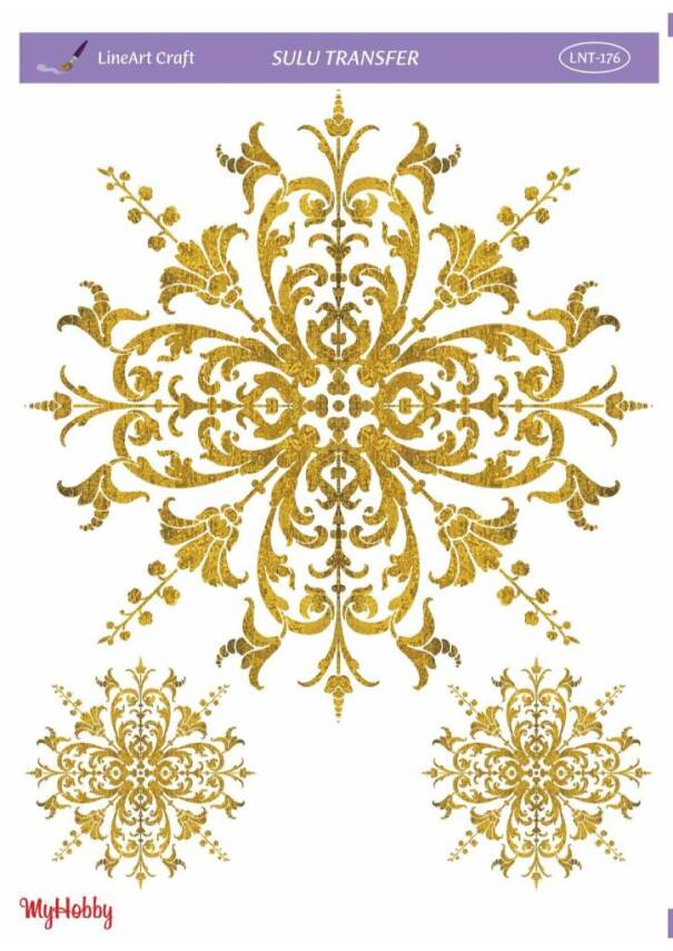 LineArt Varak Desenli Sulu Transfer LNT176 - 1