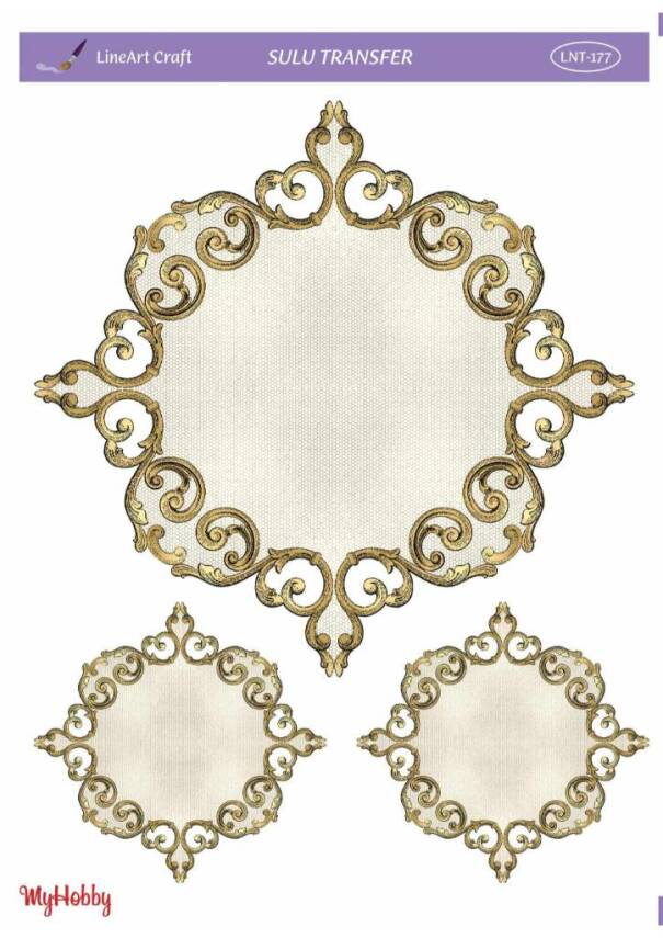 LineArt Varak Desenli Sulu Transfer LNT177 - 1