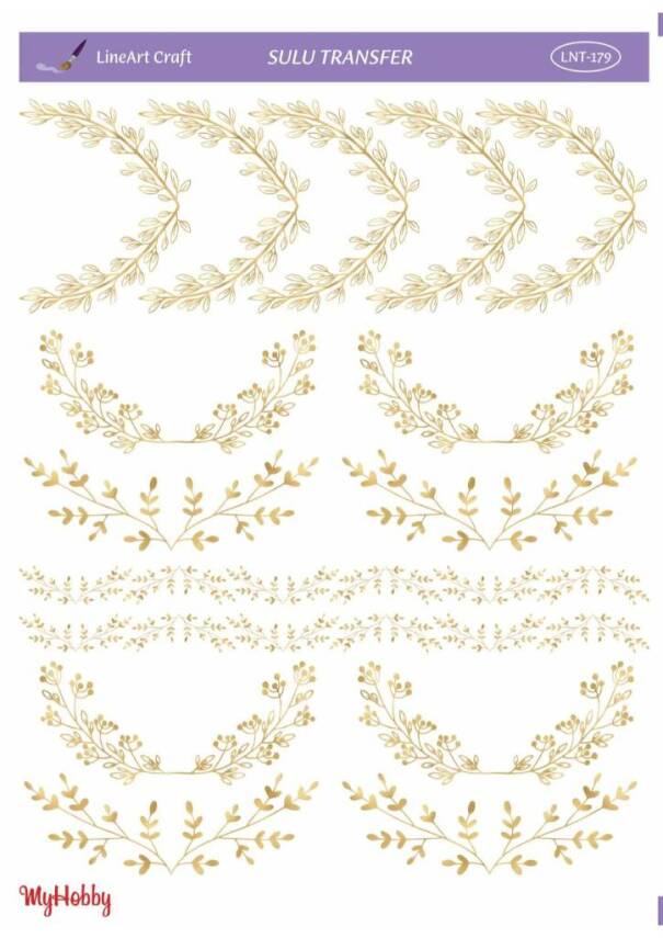 LineArt Varak Desenli Sulu Transfer LNT179 - 1
