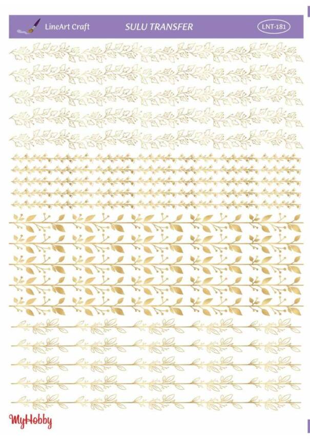 LineArt Varak Desenli Sulu Transfer LNT181 - 1