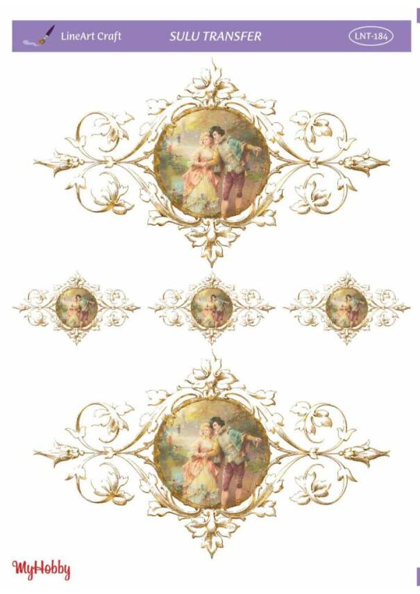 LineArt Varak Desenli Sulu Transfer LNT184 - 1