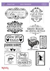 LineArt Yazı Desenli Sulu Transfer LNT029 - Tual Hobi Craft Ist