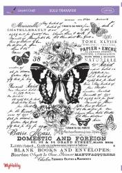 LineArt Yazı Desenli Sulu Transfer LNT083 - Tual Hobi Craft Ist