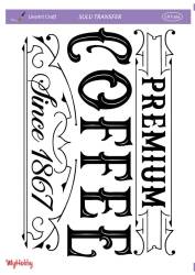 LineArt Yazı Desenli Sulu Transfer LNT266 - Line Art