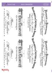 LineArt Yazı Desenli Sulu Transfer LNT269 - Line Art