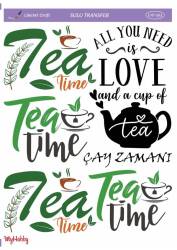 LineArt Yazı Desenli Sulu Transfer LNT393 - Line Art